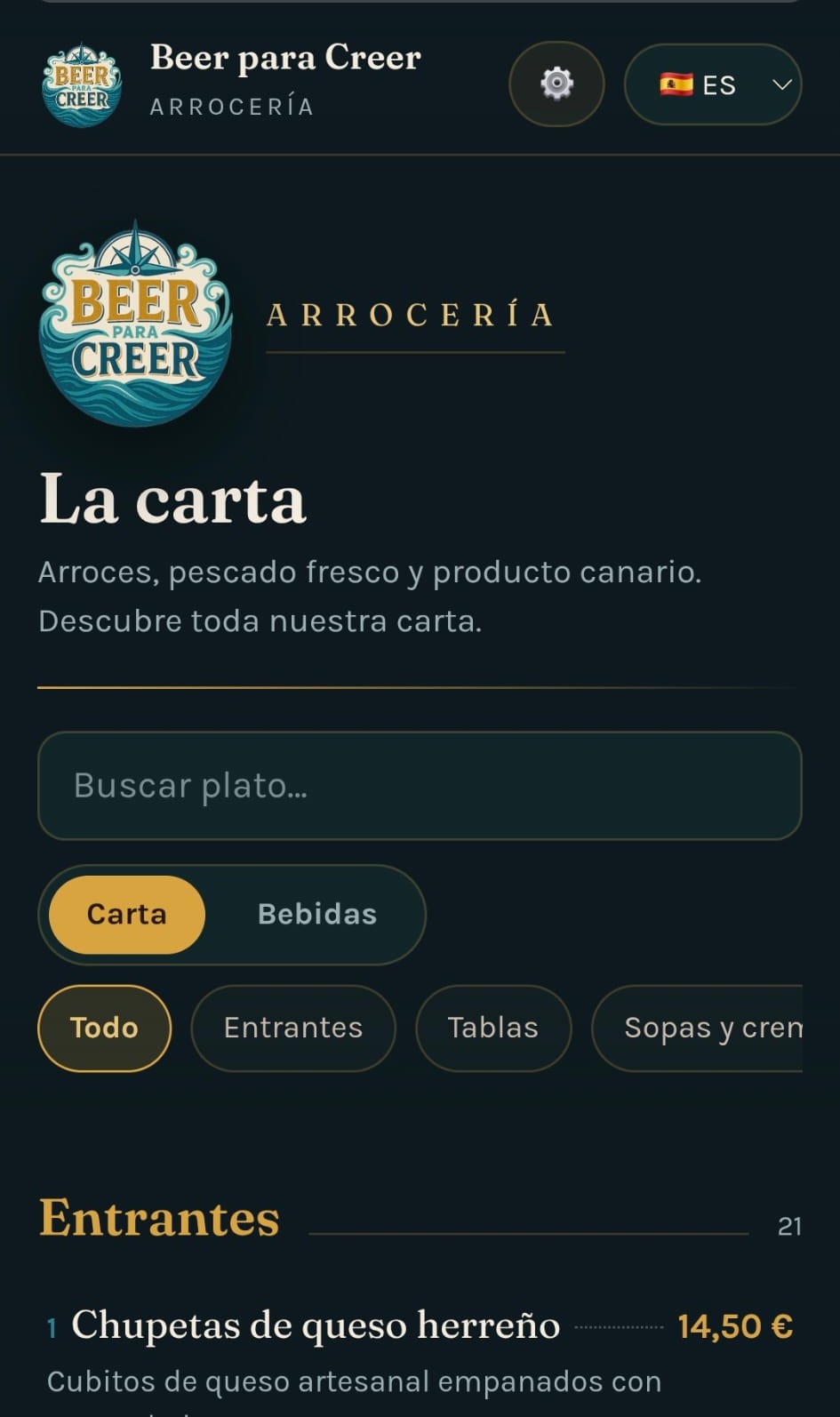 Beer para Creer - Arrocería